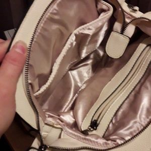 White leather Satchel bag